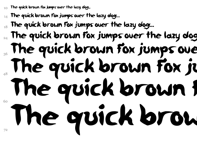 Free Money font waterfall